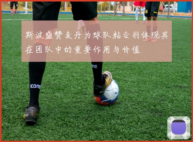 斯波盛赞麦丹为球队粘合剂体现其在团队中的重要作用与价值